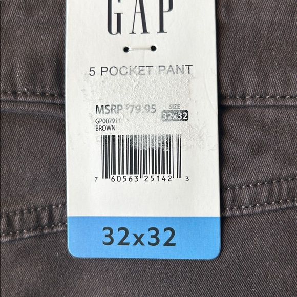 GAP Men's brown 5 pocket pants size 32x32 - Picture 8 of 9